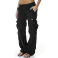 Pantaloni cargo eleganti con tasche da donna per un look comodo e alla moda