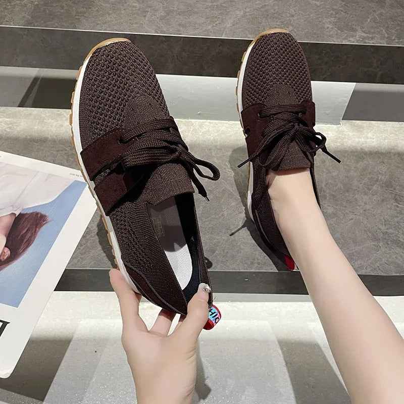 Vionne Strick-Slide-Sandalen – Atmungsaktives Mesh-Slip-On für alltäglichen Tragekomfort