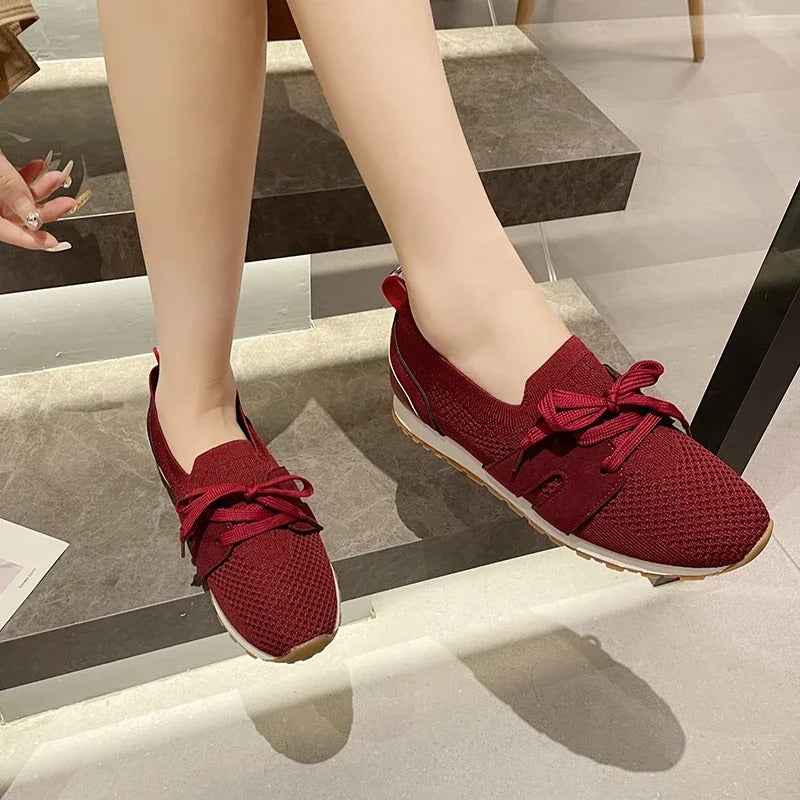 Vionne Strick-Slide-Sandalen – Atmungsaktives Mesh-Slip-On für alltäglichen Tragekomfort