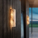 Moderne wasserdichte LED-Wandlampe für den Außenbereich mit Marmor-Design IP65