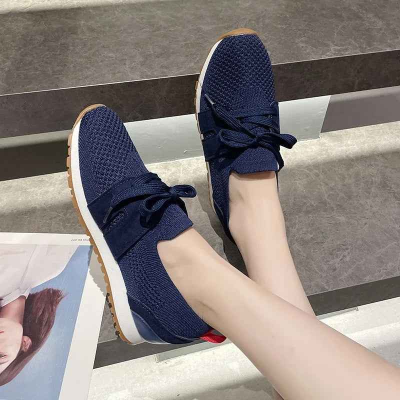 Vionne Strick-Slide-Sandalen – Atmungsaktives Mesh-Slip-On für alltäglichen Tragekomfort