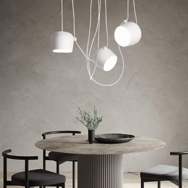 Hängende Deckenleuchte Modern Elegant | Schwarz-Weiß Design mit E27-Fassung, LED-kompatibel