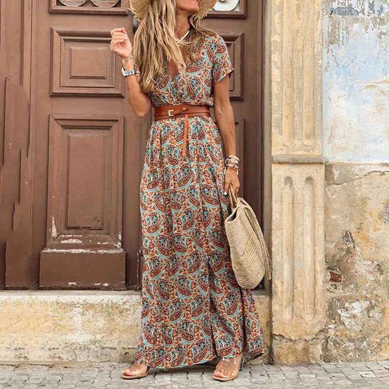 Liora | Maxi-Kleid im Ibiza-Stil + GRATIS Gürtel