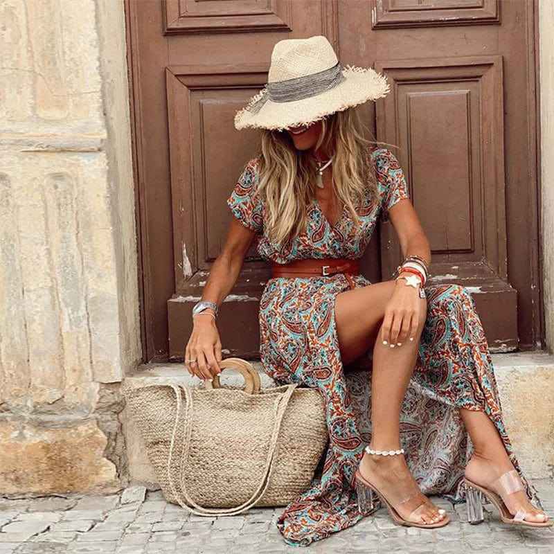 Liora | Maxi-Kleid im Ibiza-Stil + GRATIS Gürtel