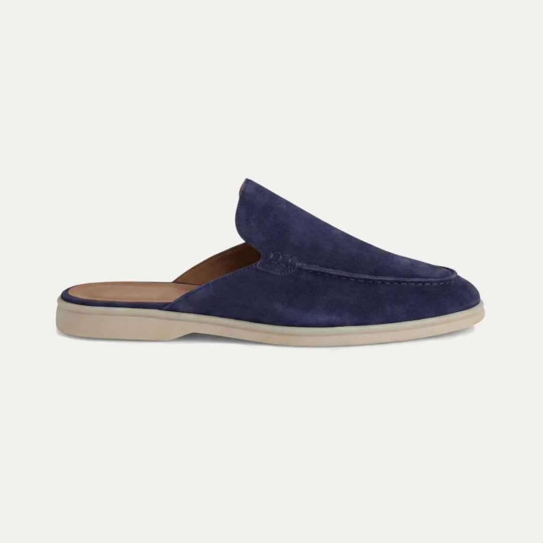 Sandales : Mules homme à enfiler dans Bleu marine