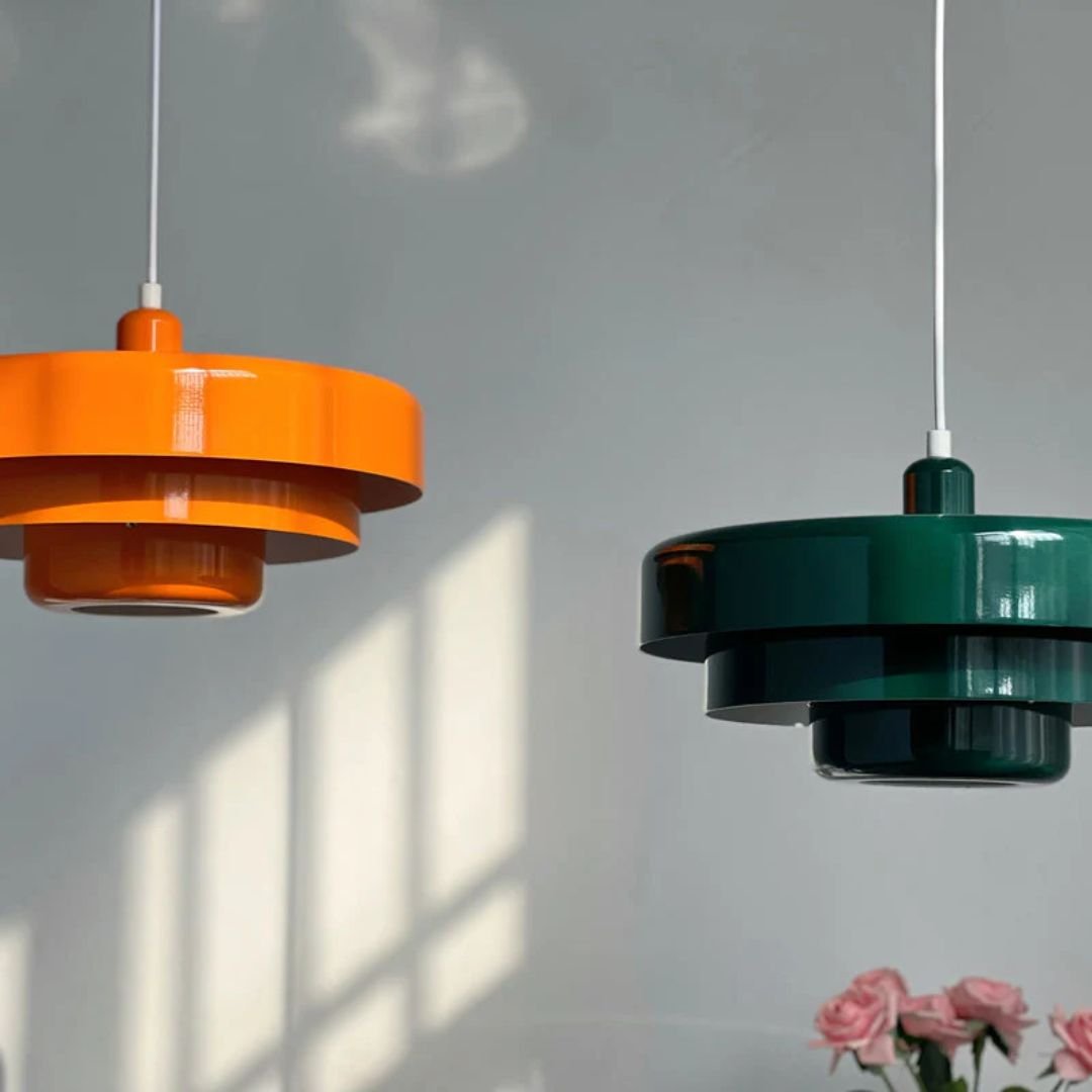 Moderne Architektonische Geschichtete Pendelleuchte Konzentrische Ringe