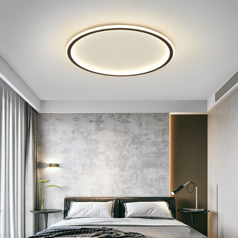 Deckenleuchte, Rund, Skandinavische LED, Dimmbar, Aluminium