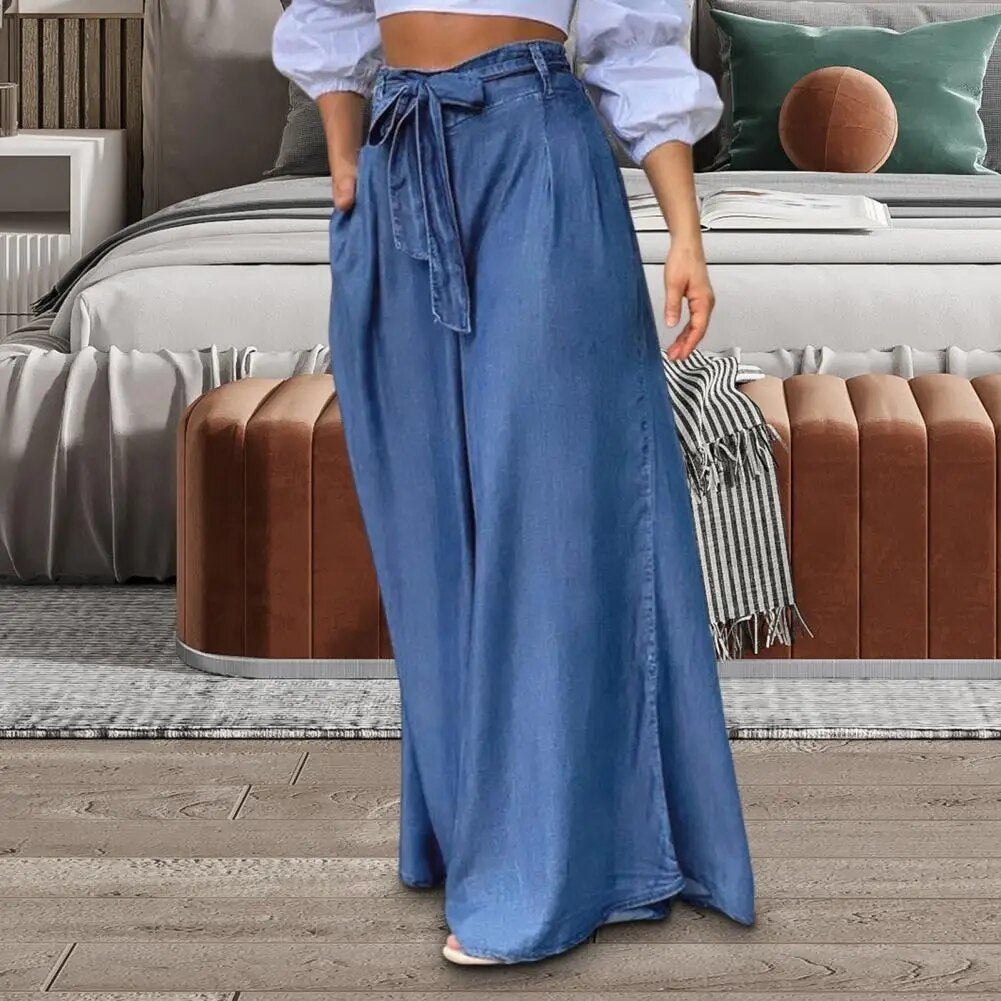 Nazli | Atmungsaktive und Stilvolle Sommerweite Hosen