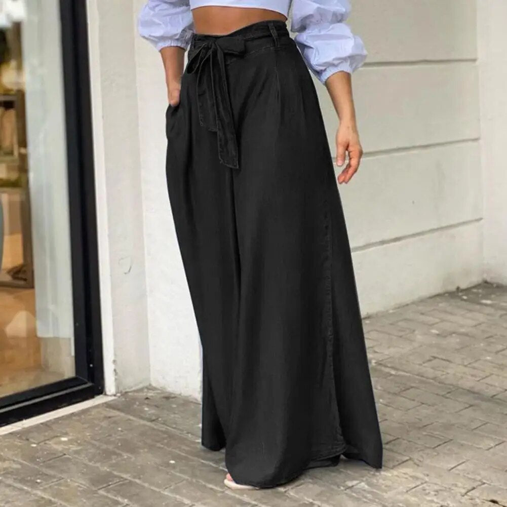 Nazli | Atmungsaktive und Stilvolle Sommerweite Hosen