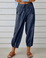 Elegante lockere Hose mit hohem Bund für einen stilvollen Look
