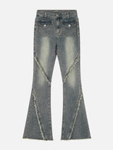 Stilvolle Retro Damen Jeans mit Hohem Bund für einen Vintage-Look