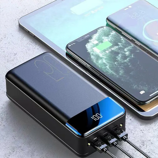 Velindra 50000mAh Hochkapazitäts-Powerbank mit Schnellladefunktion für Handy, Tablet und Laptop