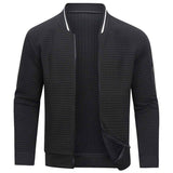 Modische Strickjacke mit Strukturmuster und praktischem Reißverschluss Damen
