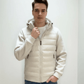 Giacca con cappuccio alla moda con tasca laterale con cerniera pratica