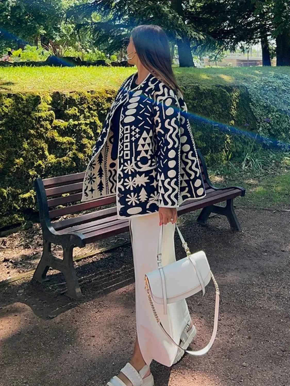 Regenmantel aus Baumwolle miteinreihigem Design und O-Kragen für klassischen Stil und ultimativen Komfort