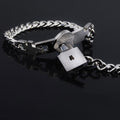 Partnerarmband-Set Edelstahl für Paare - Schloss & Schlüssel Design