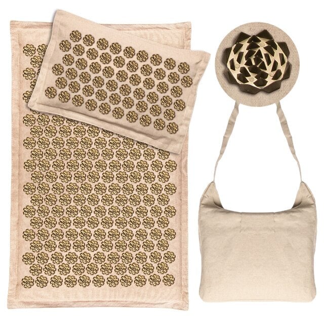 Akupressurmatte & Kissen-Set - 5500 Druckpunkte