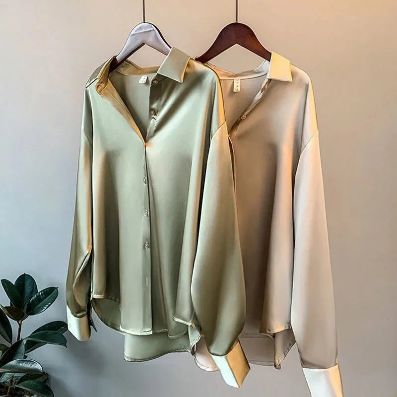 Camila - Elegantes Satinhemd für einen anspruchsvollen Stil