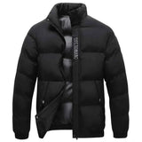 Stilvolle winddichte Winterjacke mit praktischem Stehkragen