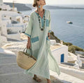 Elegante Mary: abito lungo da spiaggia per un look estivo chic da donna