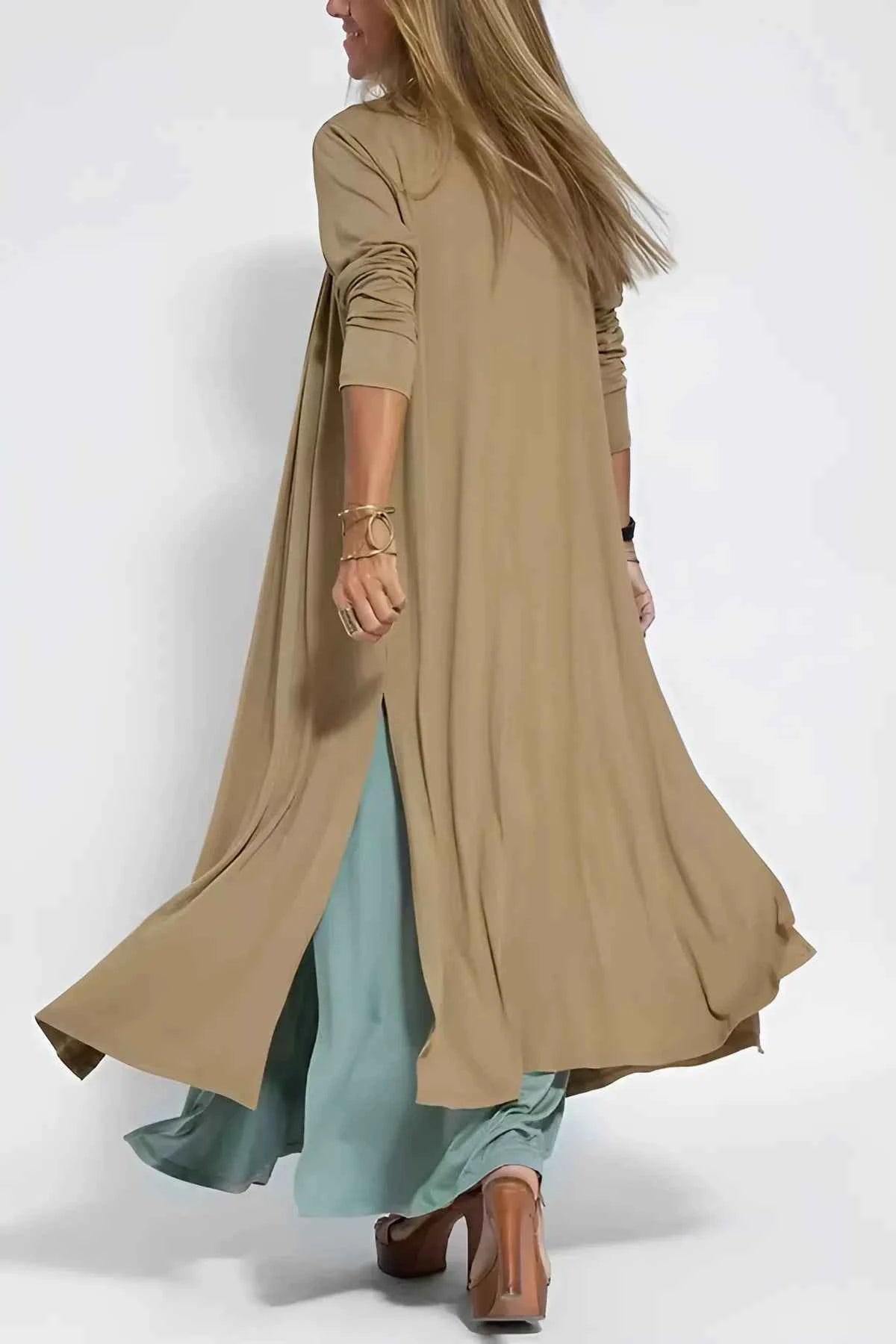 CLARA™ Schickes Maxikleid mit kostenlosem Cardigan – Müheloser Stil