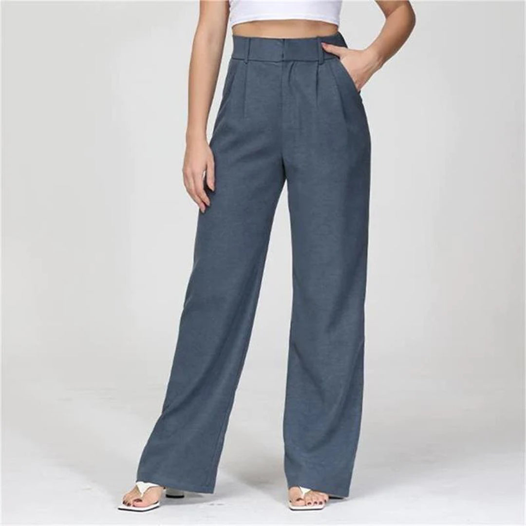 Rosen | Trendige und Schicke Hose in Hoher Taille für einen Eleganten Look