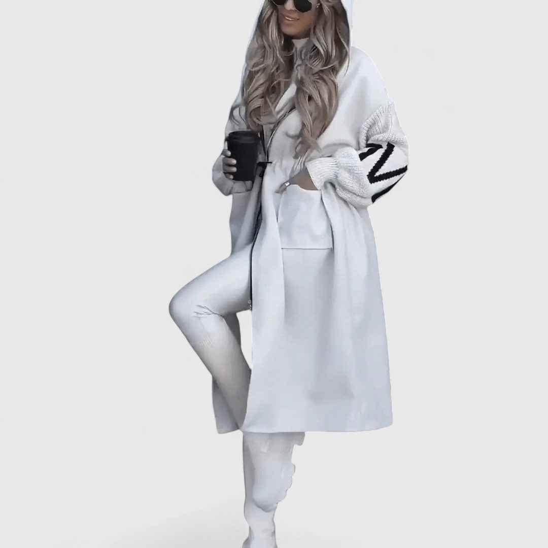 Rosana - Edler Kapuzen Cardigan für einen eleganten Stil