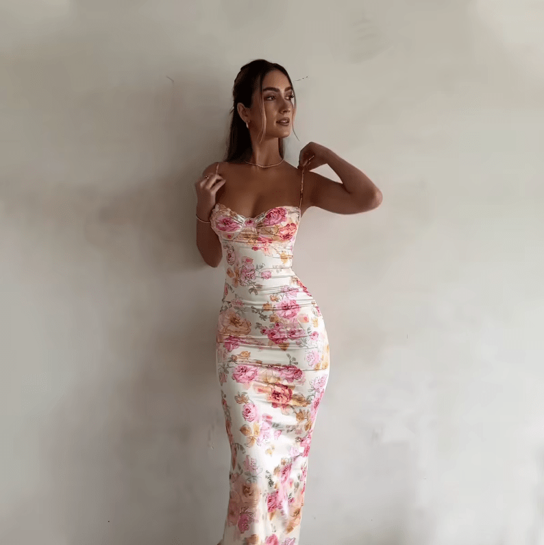 Beau | Sommer-Maxikleid mit Blumenmuster