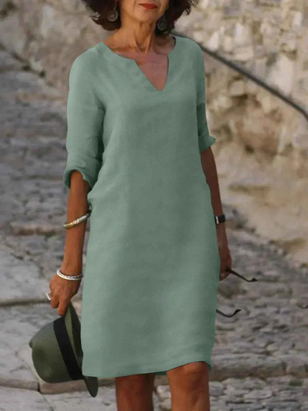 MMuse™ | Elegantes Kleid mit V-Ausschnitt