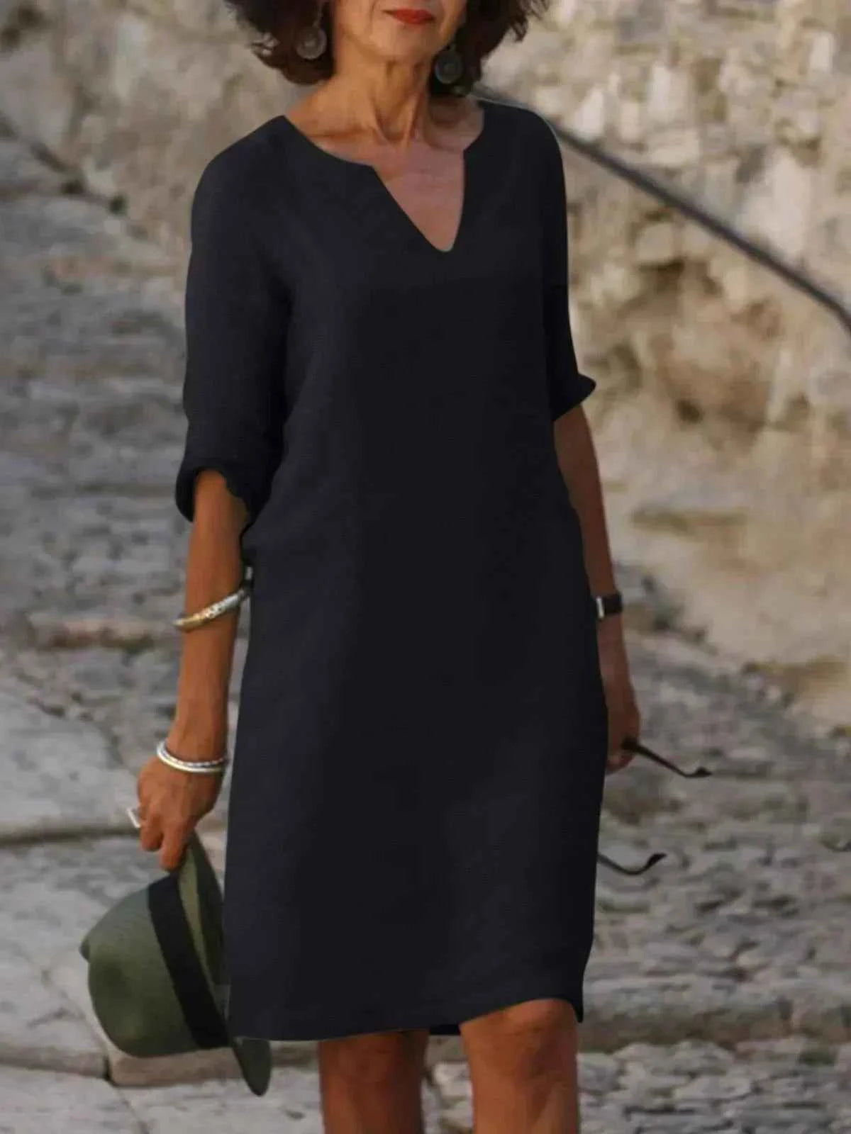 MMuse™ | Elegantes Kleid mit V-Ausschnitt