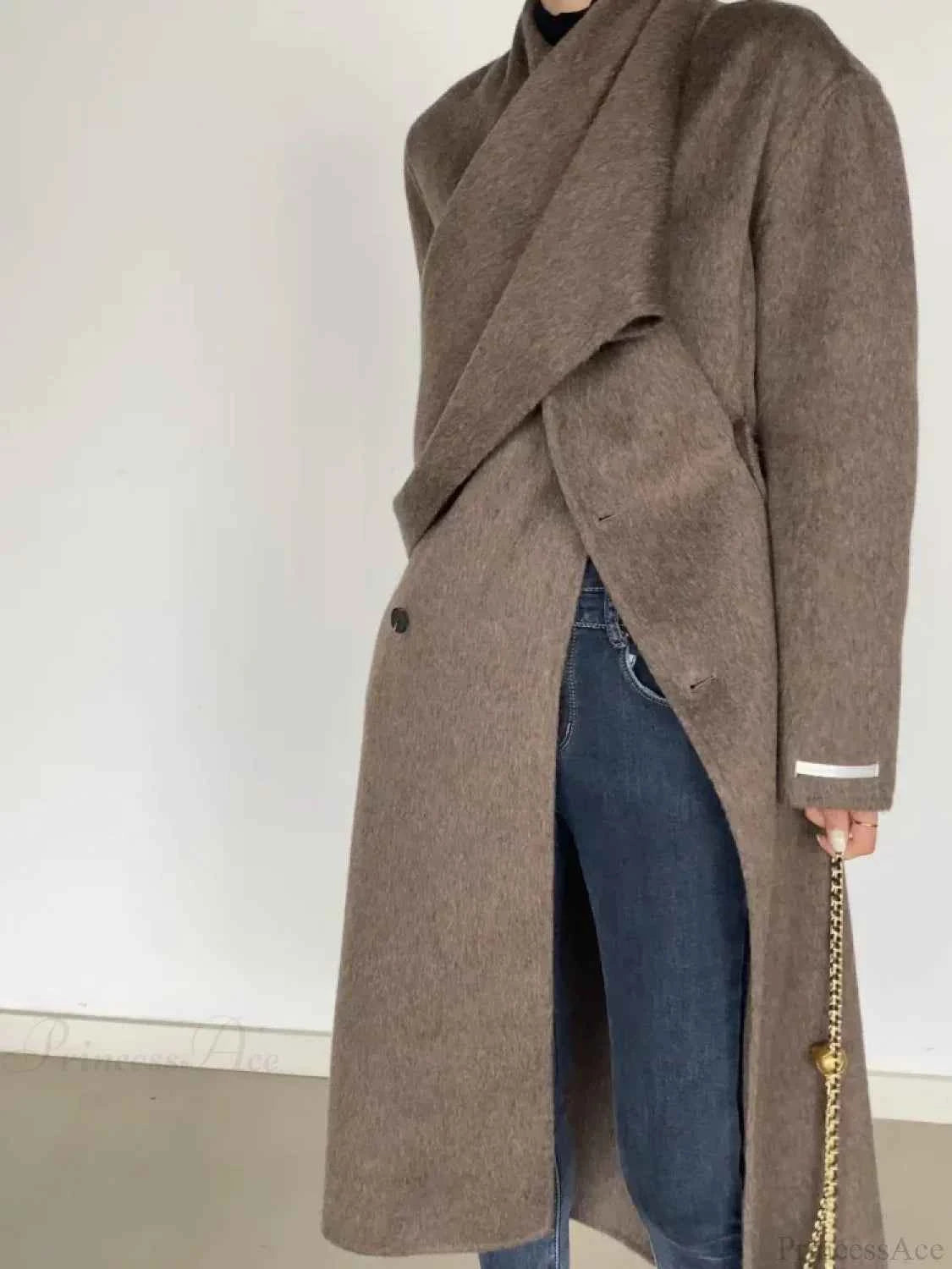 Duffle-Coat aus Wolle mit Schalkragen und doppelt geknöpft für einen eleganten und warmen Stil