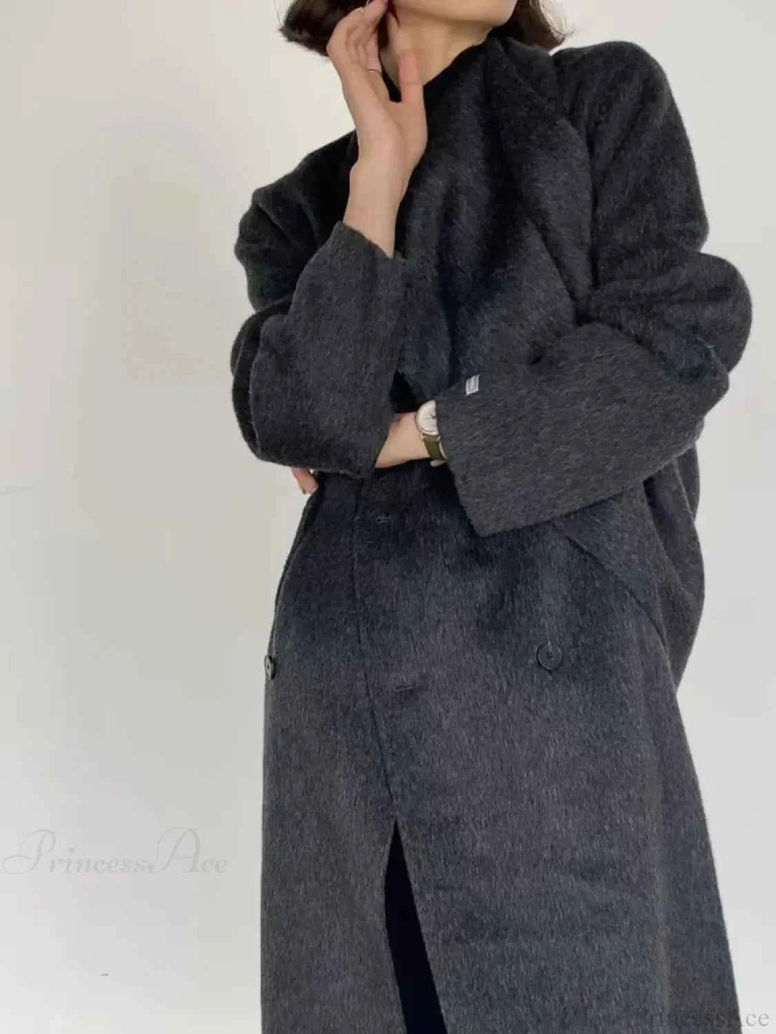 Duffle-Coat aus Wolle mit Schalkragen und doppelt geknöpft für einen eleganten und warmen Stil