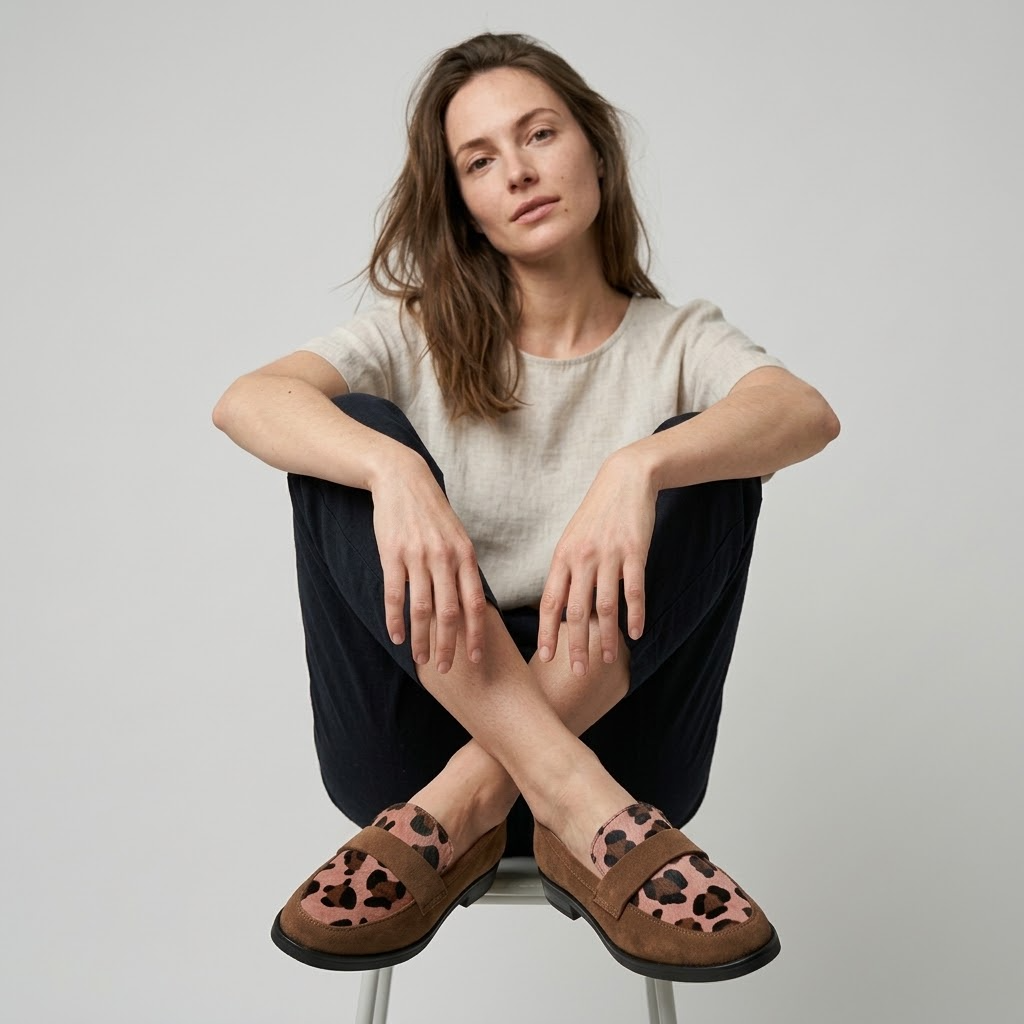 Elegante leopardprint-sko til damer, giv dit stilfulde look det ekstra touch  