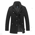 Elegante cappotto trapuntato lungo con doppia cerniera per comfort raffinato