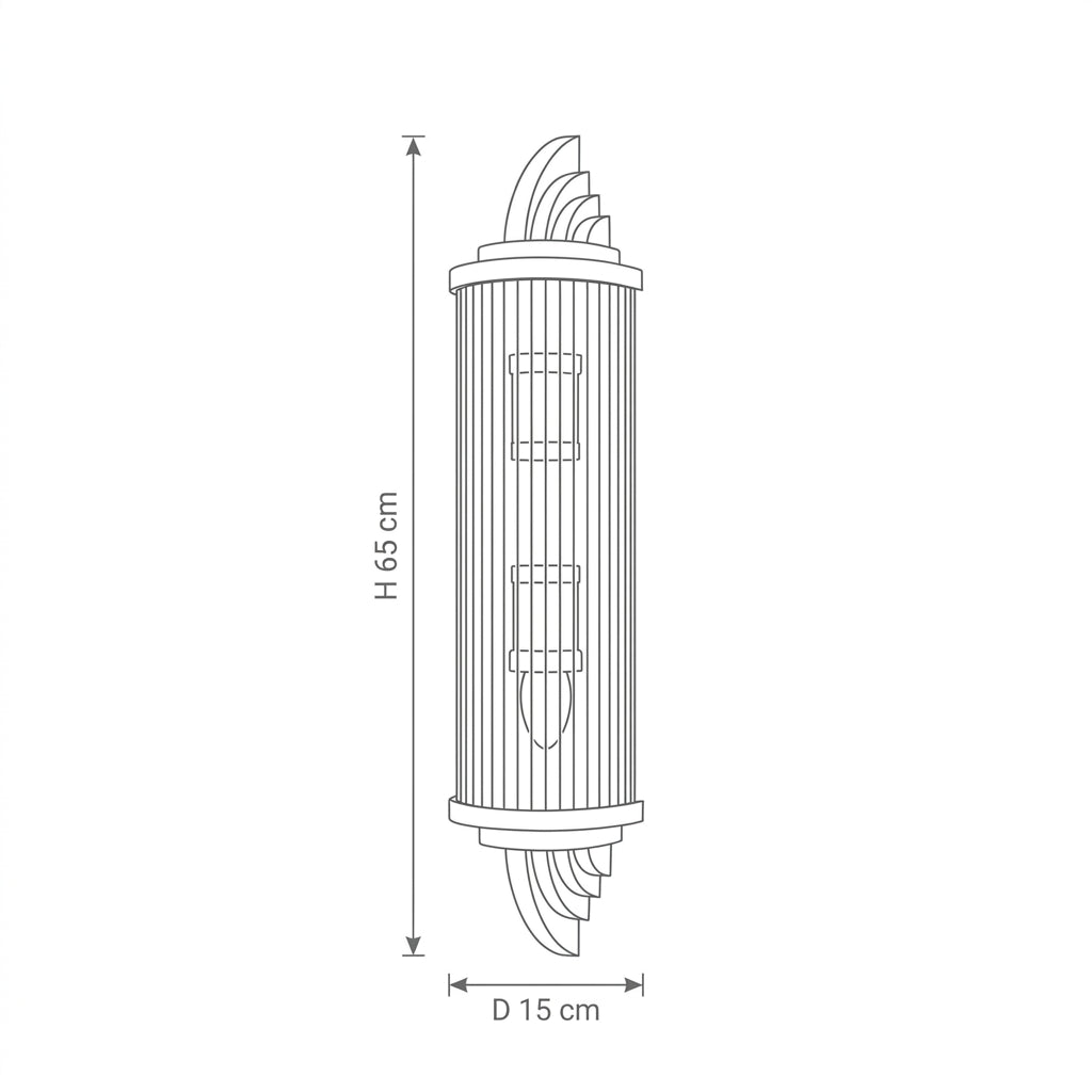 Gatsby Wandlampe - Art-Deco-Eleganz in Gold