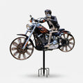 Skelett-Reiter Motorrad Garten-Windspinner