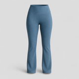 Bootcut-Trainingshose mit hoher Taille und Tasche für Damen, Fitness, Yoga