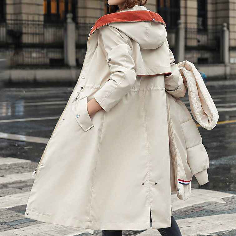 Fionna Damen-Winterjacke mit Kapuze und plüschigem Fellkragen