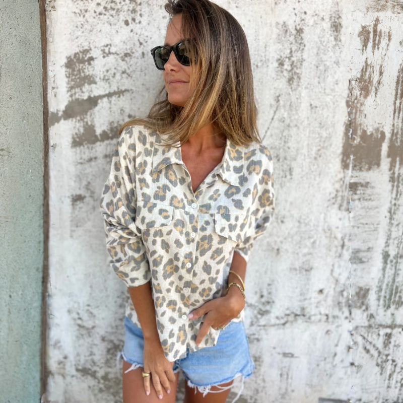 ARTHELIA – Elegantes bedrucktes Langarmhemd