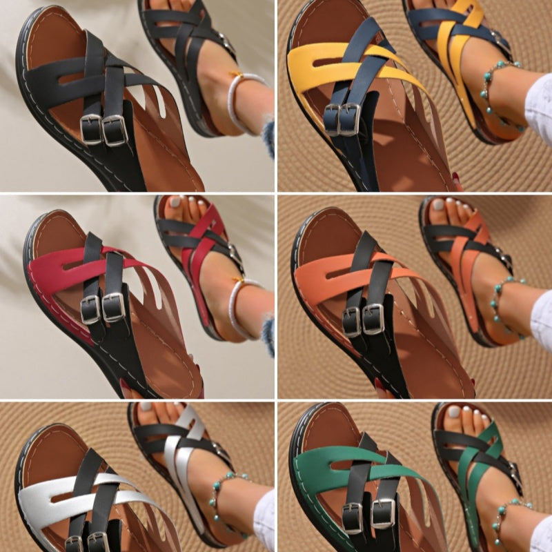 Gürtel-Sandalen für Damen mit dicker Sohle – Das aktuelle Modetrend!