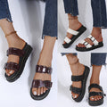 Sandali da donna con fibbie e suola piatta flessibile – Perfetti per un’estate casual e alla moda
