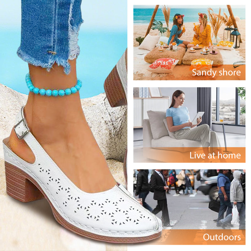 Damenschuhe mit geformten High Heels - Sommeredition mit 50% Rabatt im Sommerschlussverkauf