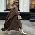 Modischer Damen Street Style Doppelreihige Reversmantel