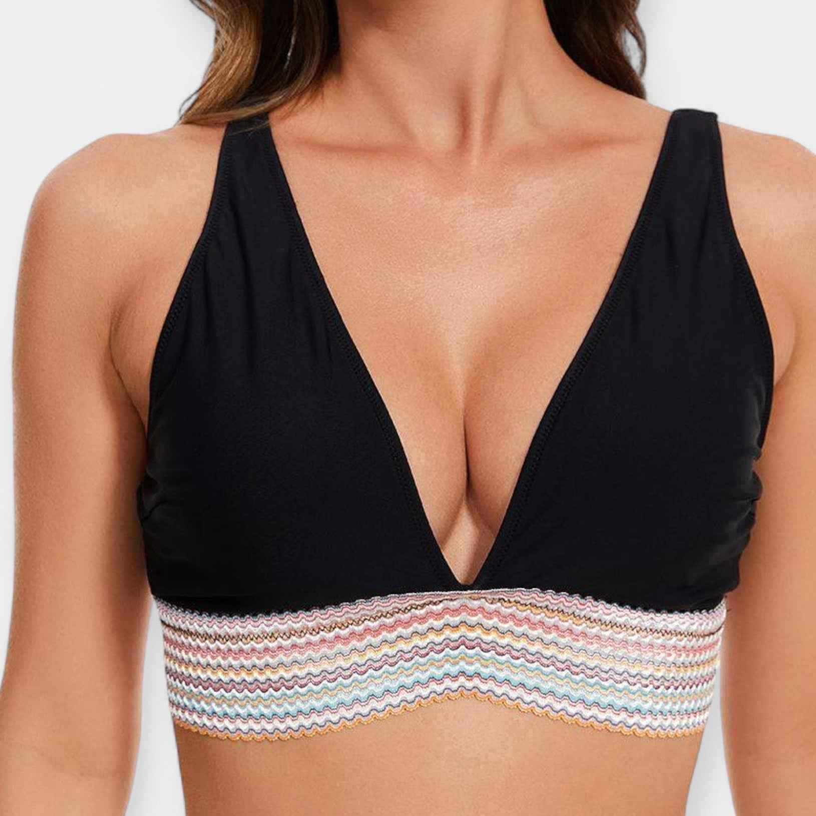 Hochtaillierter Bikini mit Polsterung