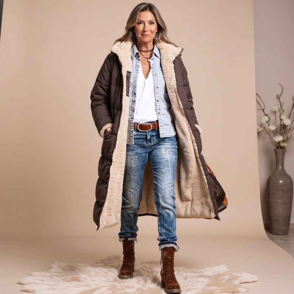 Manon – Eleganter wendbarer Mantel für Damen