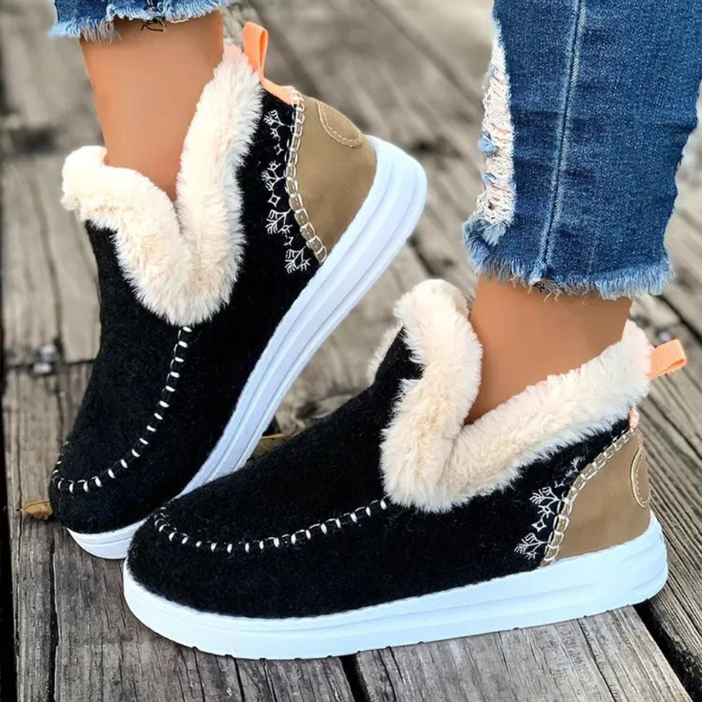 Calliope - Orthopädische Plüsch-Winterstiefel für Damen