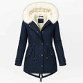 Aurora Luxe blauer Wintermantel – Premium-Wärme und eleganter Stil