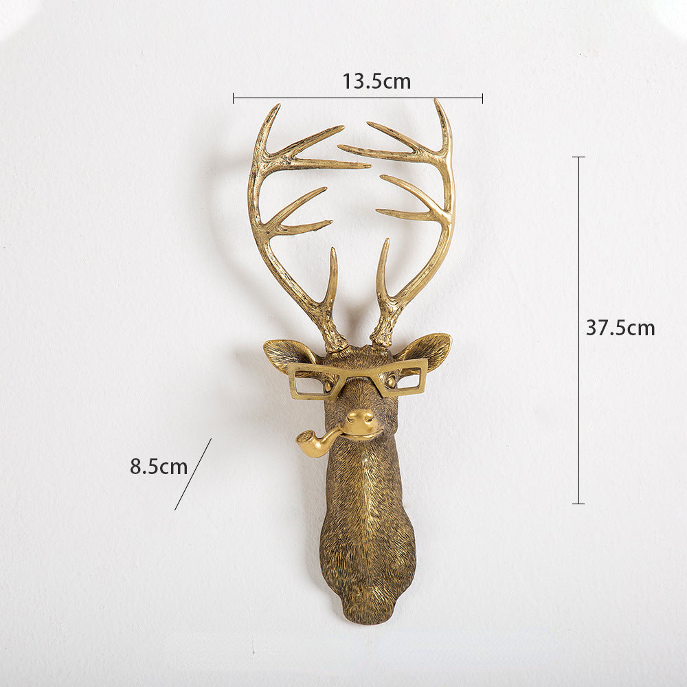 Deer Head 'Frankie' Wanddekoration - Realistische Kunstharz-Wanddekoration