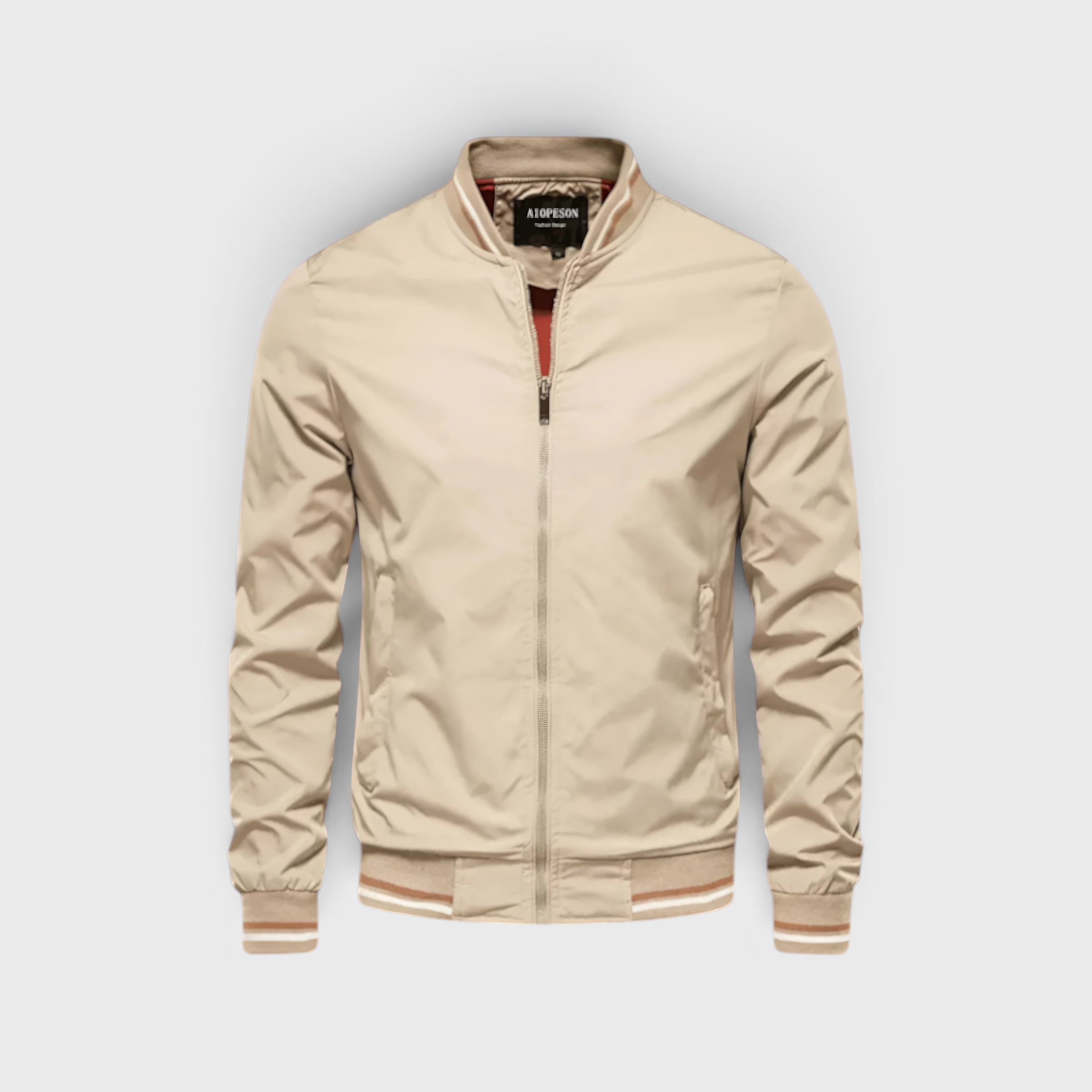 Herren Bomberjacke - Casual, Wasserabweisend mit Stehkragen