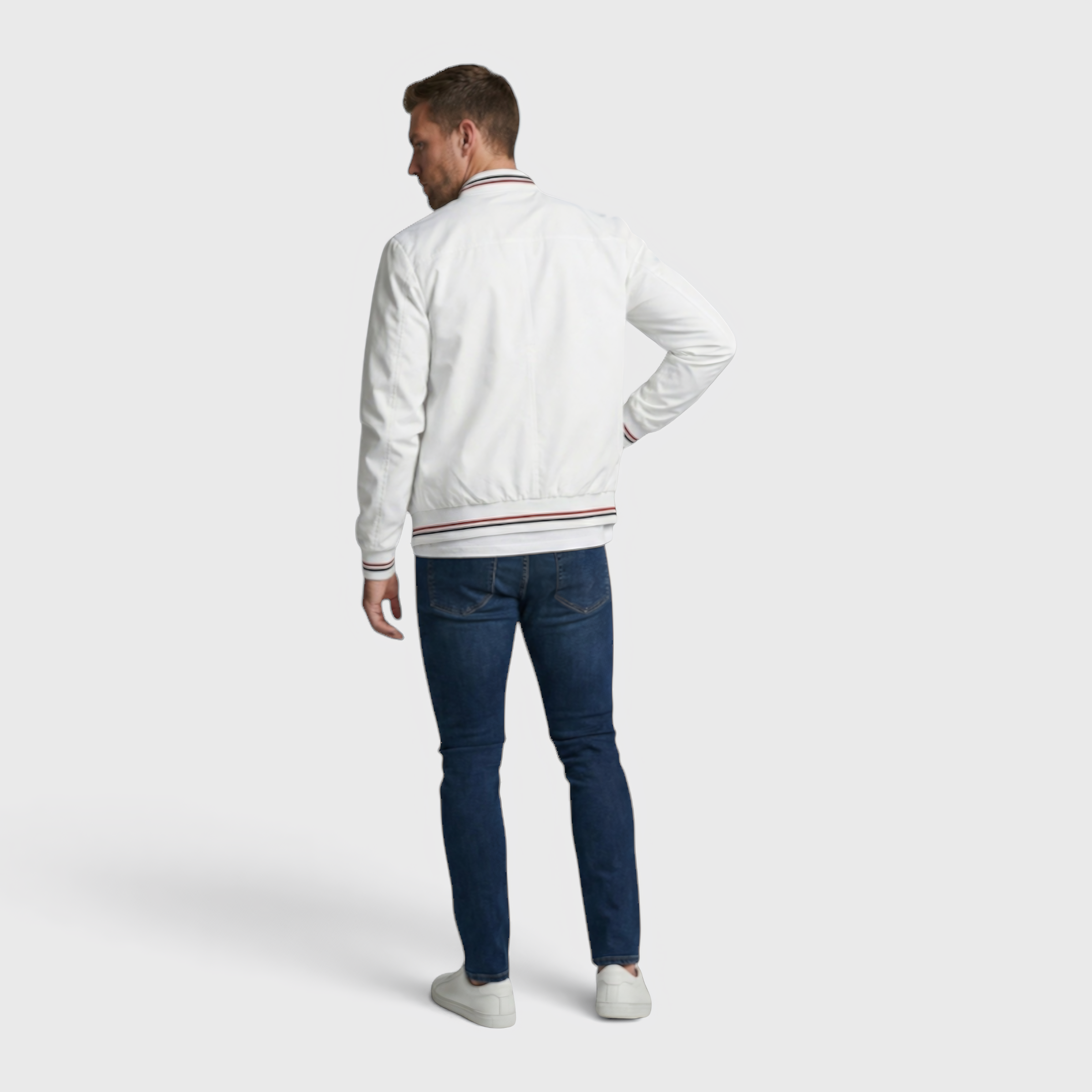 Herren Bomberjacke - Casual, Wasserabweisend mit Stehkragen